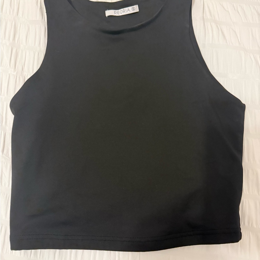 ReoRia Women's Classic Black Tank Top